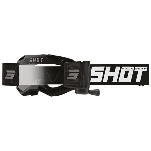 GOGGLES SHOT ASSAULT 2.0 ROLL-OFF SOLID A09-29B1-C04 BLACK GLOSSY