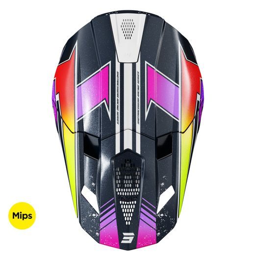 ŠALMAS SHOT LITE RACING A05-21OA-B01-07 BLUE / NEON YELLOW PEARLY, XS DYDŽIO