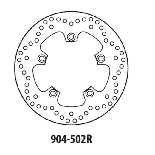 STABDŽIŲ DISKAS GOLDFREN 904-502R GALINIS 250 MM