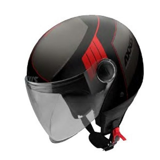 JET HELMET AXXIS SQUARE CONVEX GLOSS RED, XS DYDŽIO