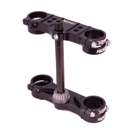 TRIPLE CLAMPS X-TRIG ROCS TECH 40704008, D22 MM VAIRAMS, JUODOS SPALVOS