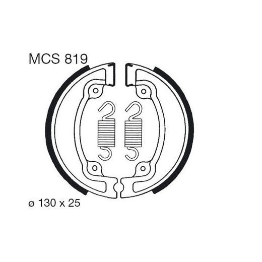 BŪGNINIŲ STABDŽIŲ TRINKELĖS LUCAS MCS 819