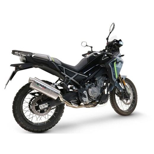 SLIP-ON EXHAUST GPR DUNE TRIOVALE TITANIO CF.17.DUNE, TITANINIS INCLUDING REMOVABLE DB KILLER AND LINK PIPE