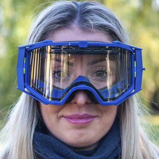 GOGGLES ARIETE 8K ENDURO 14960-EAG DOUBLE CLEAR LENS, MĖLYNOS SPALVOS