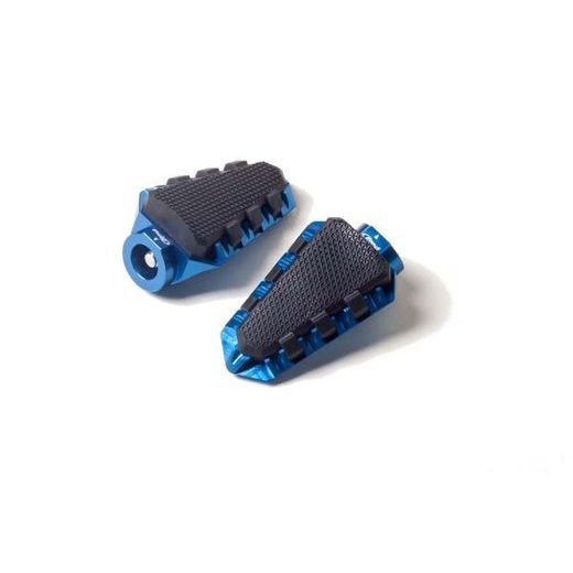 FOOTPEGS WITHOUT ADAPTERS PUIG TRAIL 7319A, MĖLYNOS SPALVOS WITH RUBBER