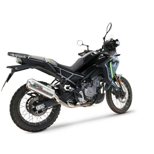 SLIP-ON EXHAUST GPR SATINOX CF.17.SAT BRUSHED STAINLESS STEEL INCLUDING REMOVABLE DB KILLER AND LINK PIPE