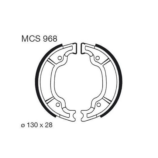 BŪGNINIŲ STABDŽIŲ TRINKELĖS LUCAS MCS 968