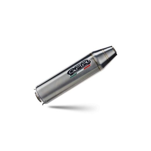 SLIP-ON EXHAUST GPR DEEPTONE ATV.48.DEATV BRUSHED STAINLESS STEEL
