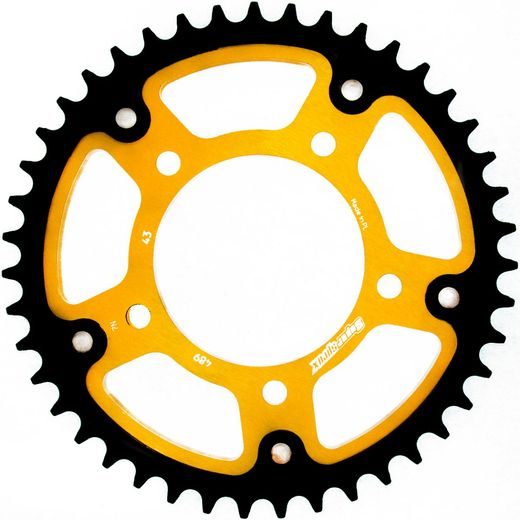 REAR SPROCKET SUPERSPROX STEALTH RST-489:43-GLD, AUKSO SPALVOS 43T, 530