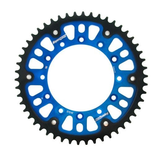 REAR SPROCKET SUPERSPROX STEALTH RST-245/2:50-BLU, MĖLYNOS SPALVOS 50T, 520