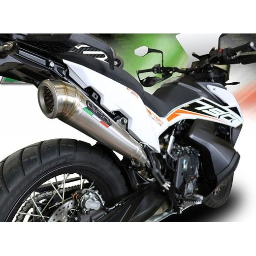 SLIP-ON EXHAUST GPR POWERCONE EVO E5.KT.108.1.PCEV BRUSHED STAINLESS STEEL INCLUDING REMOVABLE DB KILLER AND LINK PIPE