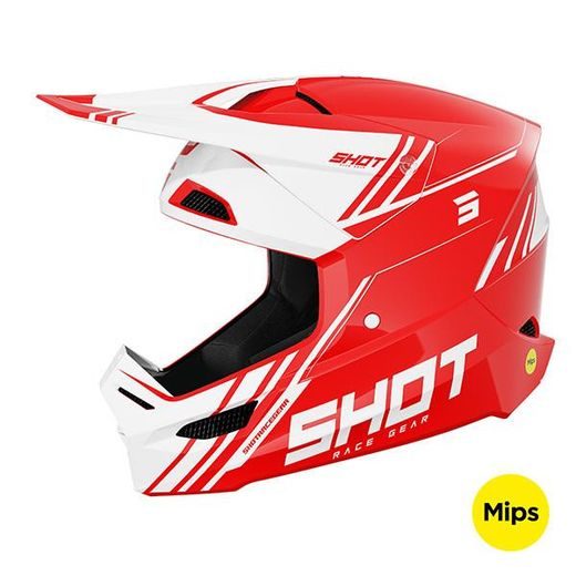 ŠALMAS SHOT RACE SPRINT A06-21OB-D03-07 RED GLOSSY, XS DYDŽIO