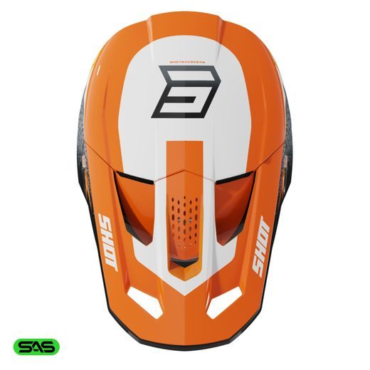 ŠALMAS SHOT SPEED HYBRID A05-21OB-F04-07 ORANGE GLOSSY, XS DYDŽIO