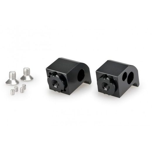 FOOTPEG ADAPTERS PUIG 20446N ADJUSTABLE, JUODOS SPALVOS