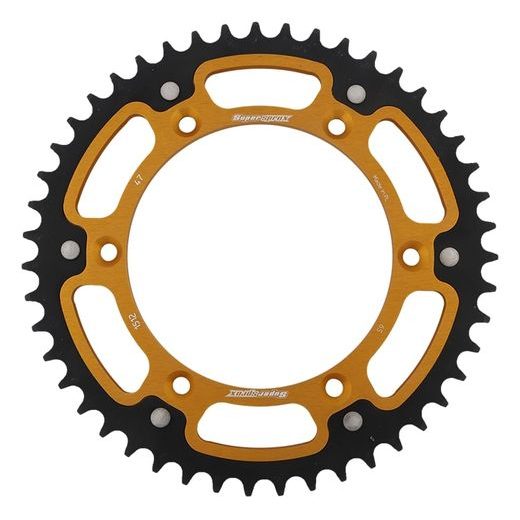 REAR SPROCKET SUPERSPROX STEALTH RST-1512:47-GLD, AUKSO SPALVOS 47T, 520