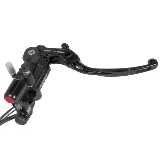 BLACK READY TO BRAKE RADIAL BRAKE/CLUTCH MASTER CYLINDER KIT + KEY BUTTON PANEL ACCOSSATO KITA31