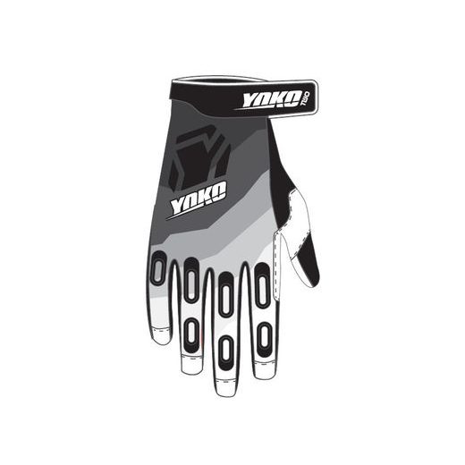 MX GLOVES YOKO TWO BLACK/WHITE/GREY XL (10)