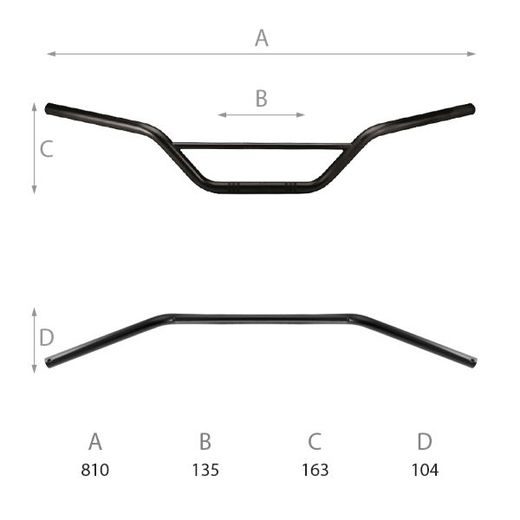 VAIRAS DOMINO 184171010 OFF-ROAD HIGH BEND, JUODOS SPALVOS