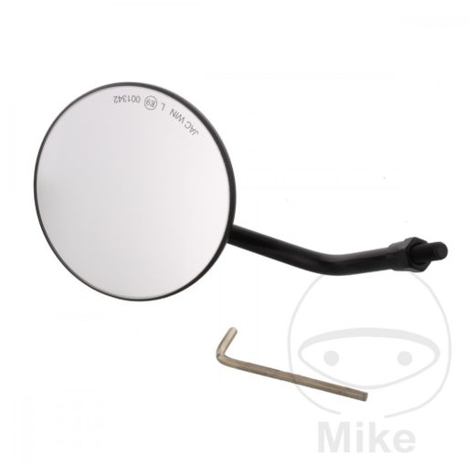 UNIVERSAL REAR VIEW MIRROR JMP ZR 0406, JUODOS SPALVOS LEFT OR RIGHT