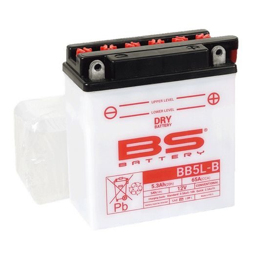 STANDARTINIS AKUMULIATORIUS (SU RŪGŠTIES PAKUOTE) BS-BATTERY BB5L-B (YB5L-B) ACID PACK INCLUDED
