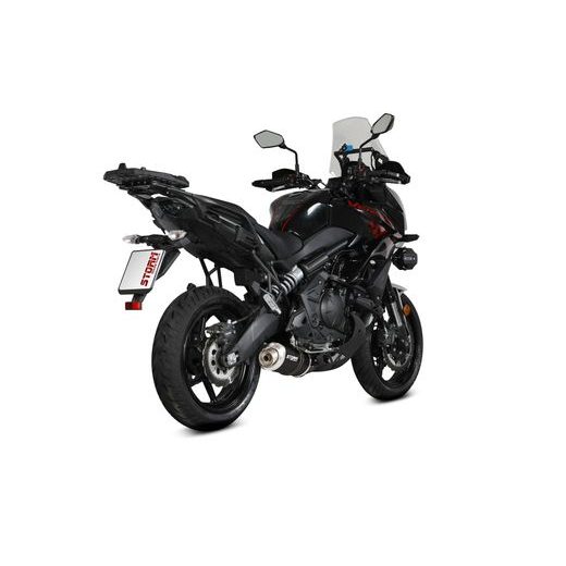 VISOS IŠMETIMO SISTEMOS KOMPLEKTAS 2X1 STORM OVAL K.055.LX1B, JUODOS SPALVOS