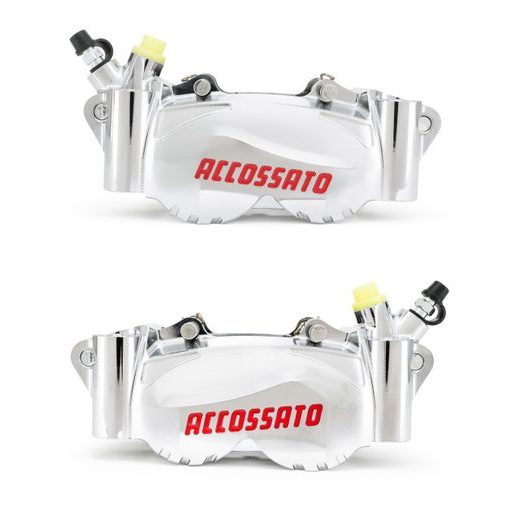 RADIAL BILLET 2-PIECE CALIPER ACCOSSATO PZ011 - DISTANCE 100 MM PISTON IN ALUMINIUM
