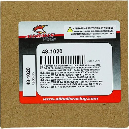 AIR FILTER KIT ALL BALLS RACING 48-1020
