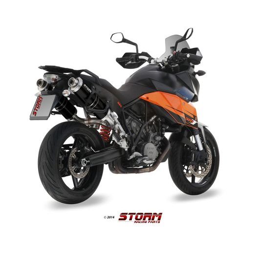 DVIEJŲ IŠMETIMO BAKELIŲ KOMPLEKTAS STORM OVAL KT.013.LX1B, JUODO PLIENO SPALVOS