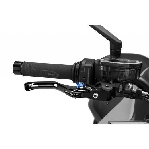 STABDŽIŲ RANKENĖLĖ BE ADAPTERIO PUIG 4.0 4130NA, TRUMPAS BLACK/BLUE