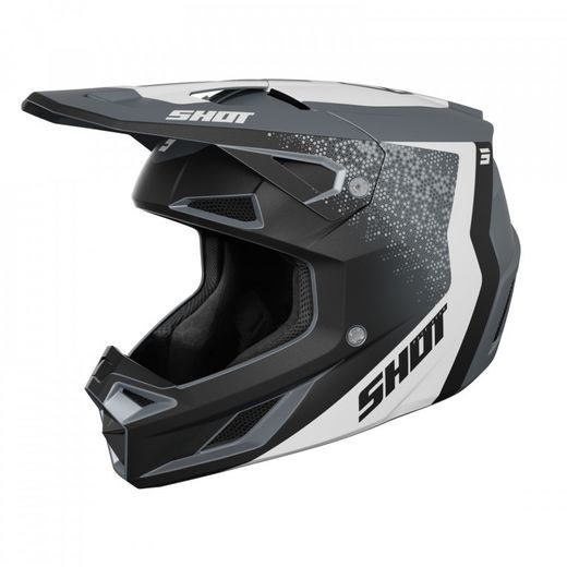 ŠALMAS SHOT SPEED HYBRID A05-21OB-F02-07 GREY MATT, XS DYDŽIO