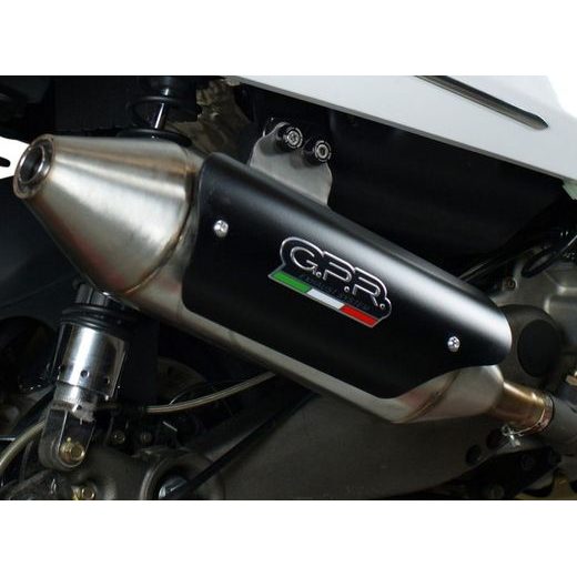 SLIP-ON EXHAUST GPR POWER BOMB KYM.6.BOMB BRUSHED STAINLESS STEEL