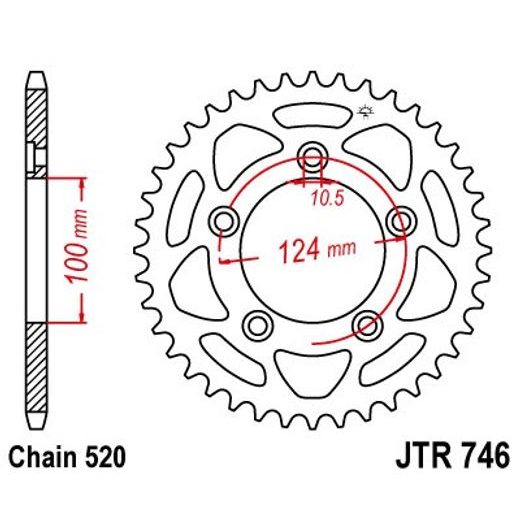 GALINĖ ŽVAIGŽDĖ JT JTR 746-48 48T, 520