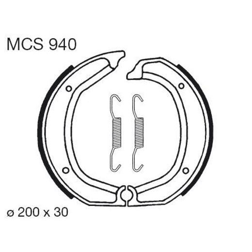 BŪGNINIŲ STABDŽIŲ TRINKELĖS LUCAS MCS 940