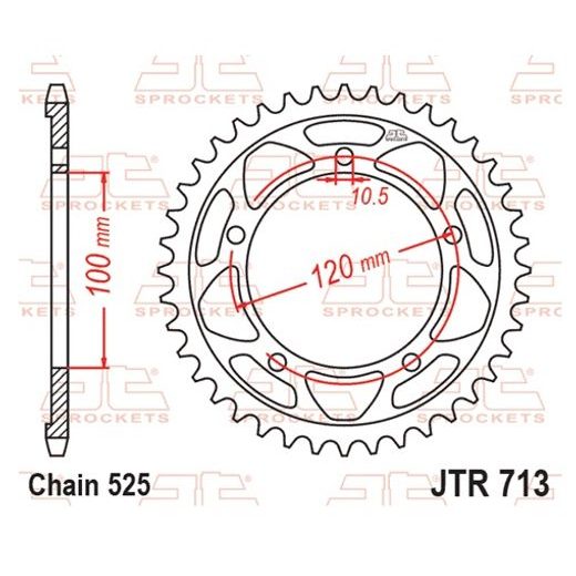 GALINĖ ŽVAIGŽDĖ JT JTR 713-42 42T, 525