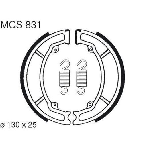 BŪGNINIŲ STABDŽIŲ TRINKELĖS LUCAS MCS 831