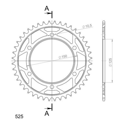 GALINĖ ŽVAIGŽDĖ SUPERSPROX RFE-899:44-BLK, JUODOS SPALVOS 44T, 525