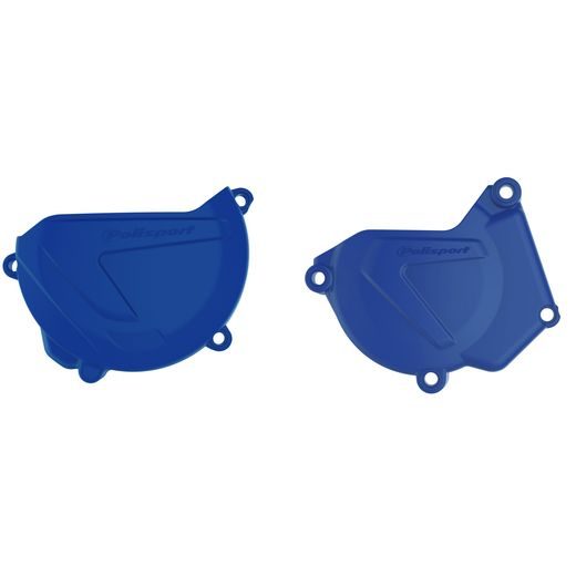 CLUTCH AND IGNITION COVER PROTECTOR KIT POLISPORT 90940, MĖLYNOS SPALVOS