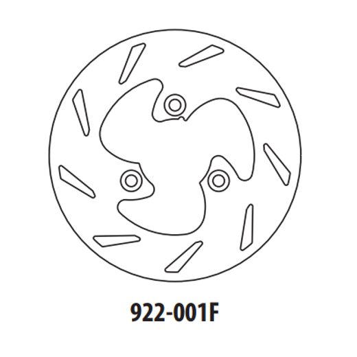 STABDŽIŲ DISKAS GOLDFREN 922-001F PRIEKINIŲ 199,8 MM