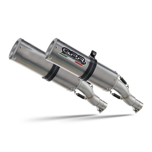 DUAL SLIP-ON EXHAUST GPR M3 A.26.M3.TN BRUSHED TITANIUM