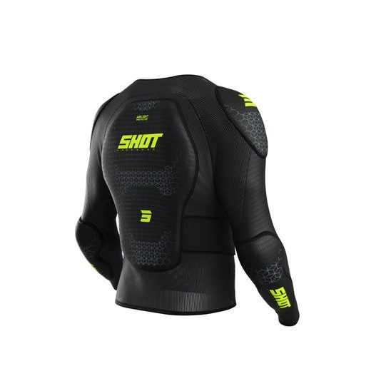 PROTECTIVE VEST SHOT AIRLIGHT KID A06-131-AK1-01 BLACK / NEON YELLOW, S DYDŽIO