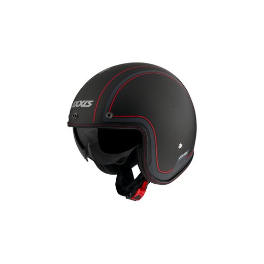 JET HELMET AXXIS HORNET SV ABS ROYAL B1 MATT BLACK, XXL DYDŽIO