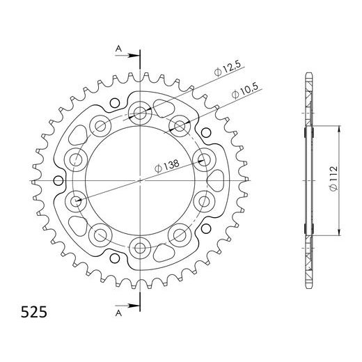 CHAIN KIT EK -, SIDABRINĖS SPALVOS CHAIN 525 MVXZ, X-RING (X, NX, QX, XS), CHK FRONT SPROCKET SUPERSPROX, CHK REAR SPROCKET SUPERSPROX STEALTH SKIRTAS HONDA CB 650 R 2019-2023