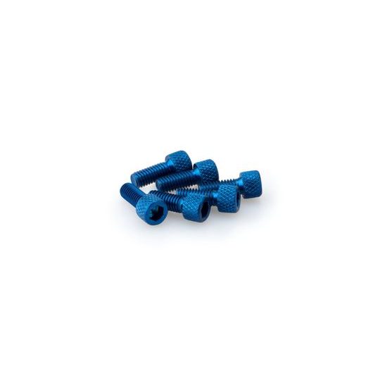 VARŽTAI PUIG ANODIZED 0363A, MĖLYNOS SPALVOS M6 X 15MM (6PCS)
