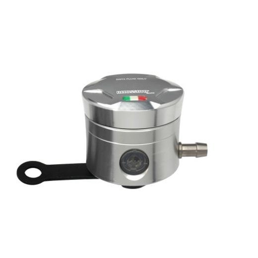 STABDŽIŲ SKYSČIO REZERVUARAS ACCOSSATO CNC-WORKED STRAIGHT BRACKET INCLUDED, SIDABRINĖS SPALVOS