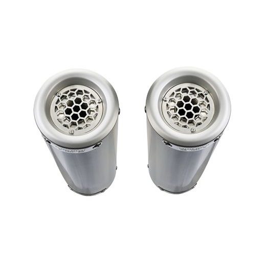 DUAL SLIP-ON EXHAUST GPR M3 D.70.M3.INOX BRUSHED STAINLESS STEEL SKIRTAS DUCATI 1098 2006-2012
