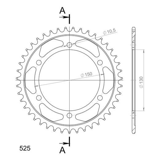 GALINĖ ŽVAIGŽDĖ SUPERSPROX RFE-300:43-BLK, JUODOS SPALVOS 43T, 525