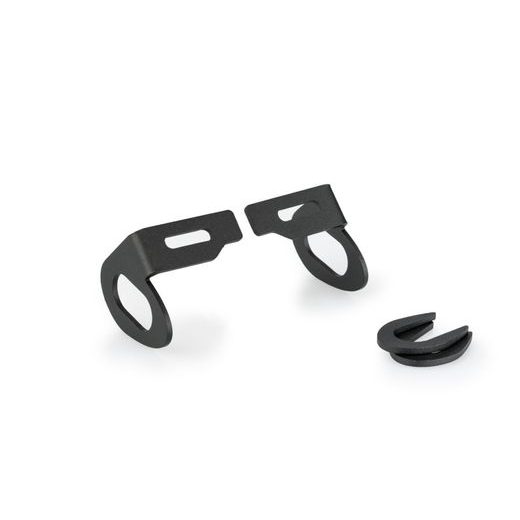 TURN LIGHTS PLATE SUPPORTS KIT PUIG 20532N, JUODOS SPALVOS