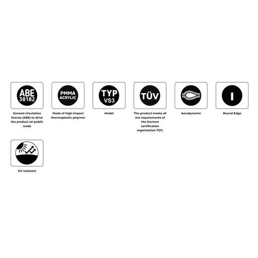 WINDSCREEN PUIG Z-RACING 22084J MATINĖ JUODA