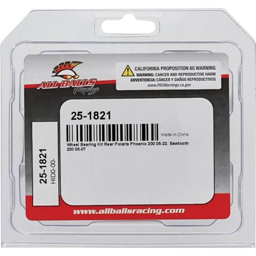 WHEEL BEARING KIT ALL BALLS RACING WB25-1821