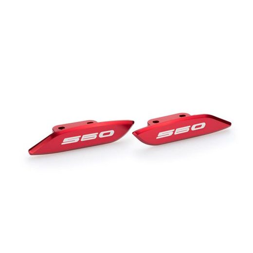 REAR-VIEW BASE COVERS PUIG 3875R, RAUDONOS SPALVOS